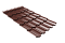 Металлочерепица "Квинта плюс3D" ("Kvinta plus3D") 0,5 Satin RAL 3009 оксидно-красный