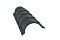 Планка конька полукруглого 0,45 PE с пленкой RAL 7005 мышино-серый
