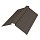 Конек для металлической черепицы (Тёмно-коричневый матовый (RR32))