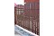Штакетник Twin фигурный 0,45 Print-double Golden Wood