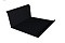 Планка примыкания нижняя 20х122х260х15 0,5 GreenCoat Pural Matt RR 33 черный (RAL 9005 черный)