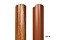 Штакетник М-образный А 0,5 GreenCoat Pural RR 887 шоколадно-коричневый (RAL 8017 шоколад)