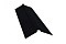 Планка конька плоского 150х40х150 0,5 GreenCoat Pural Matt RR 33 черный (RAL 9005 черный)