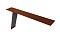 Планка карнизная фальц 130х80 0,5 Satin с пленкой RAL 8004 терракота