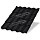 Металлочерепица МЕТАЛЛ ПРОФИЛЬ Монтекристо-XL (VALORI-20-DarkGrey-0.5)